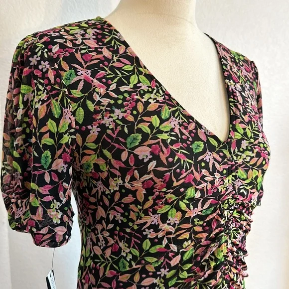 Maggy London V-Neck Reversible A-line Mesh Multi Occasion Dress Size Small NWT - Picture 9 of 16